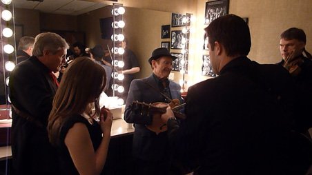 Rehearsing with Jesse McReynolds